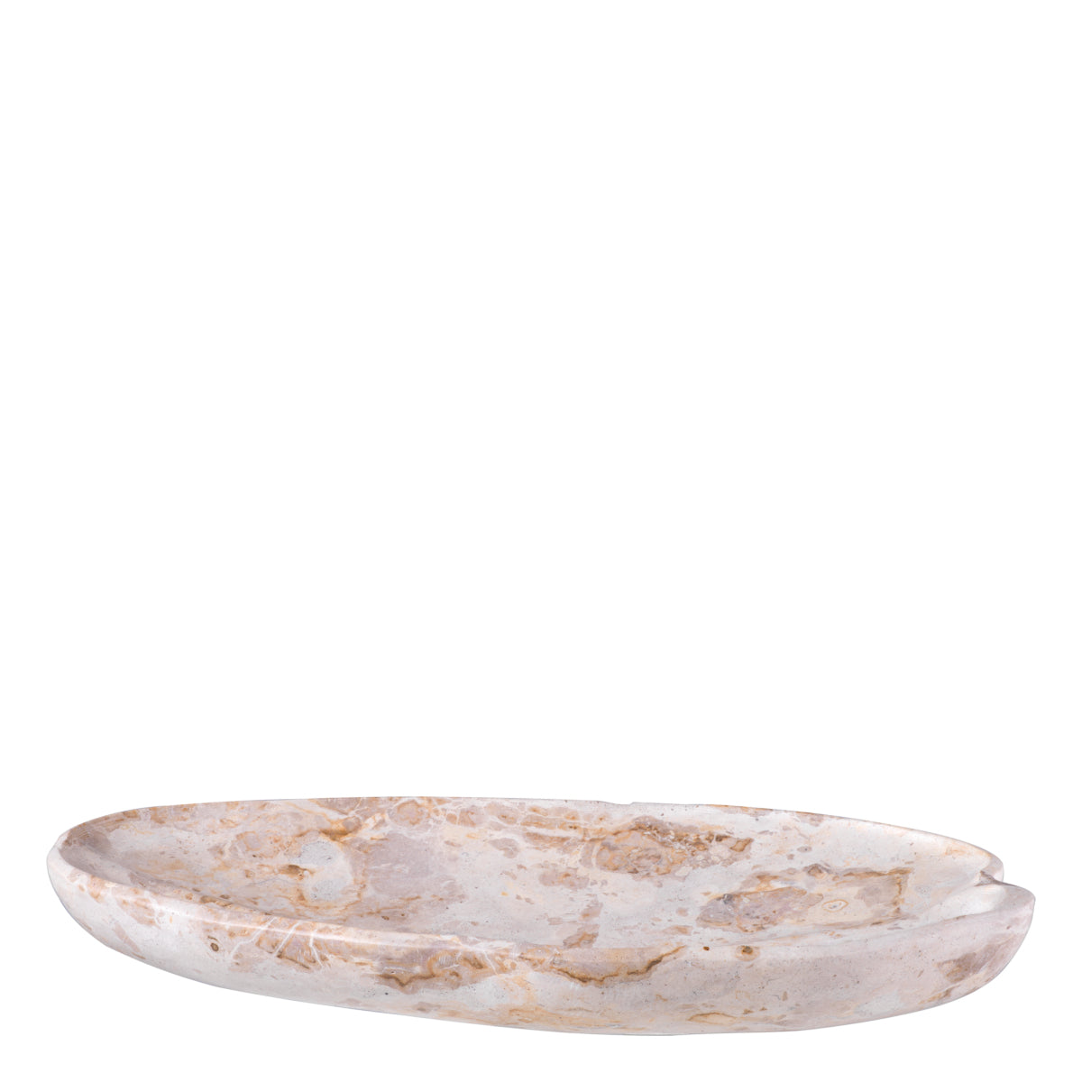 Oval Brown Marble Tray Loulou | Eichholtz Miami