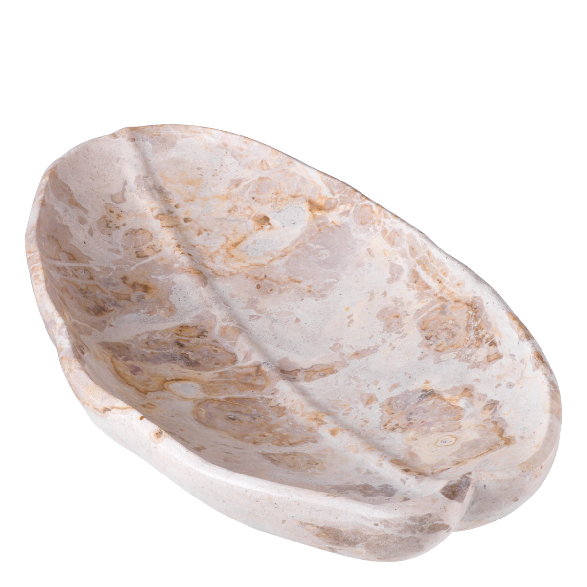 Oval Brown Marble Tray Loulou | Eichholtz Miami