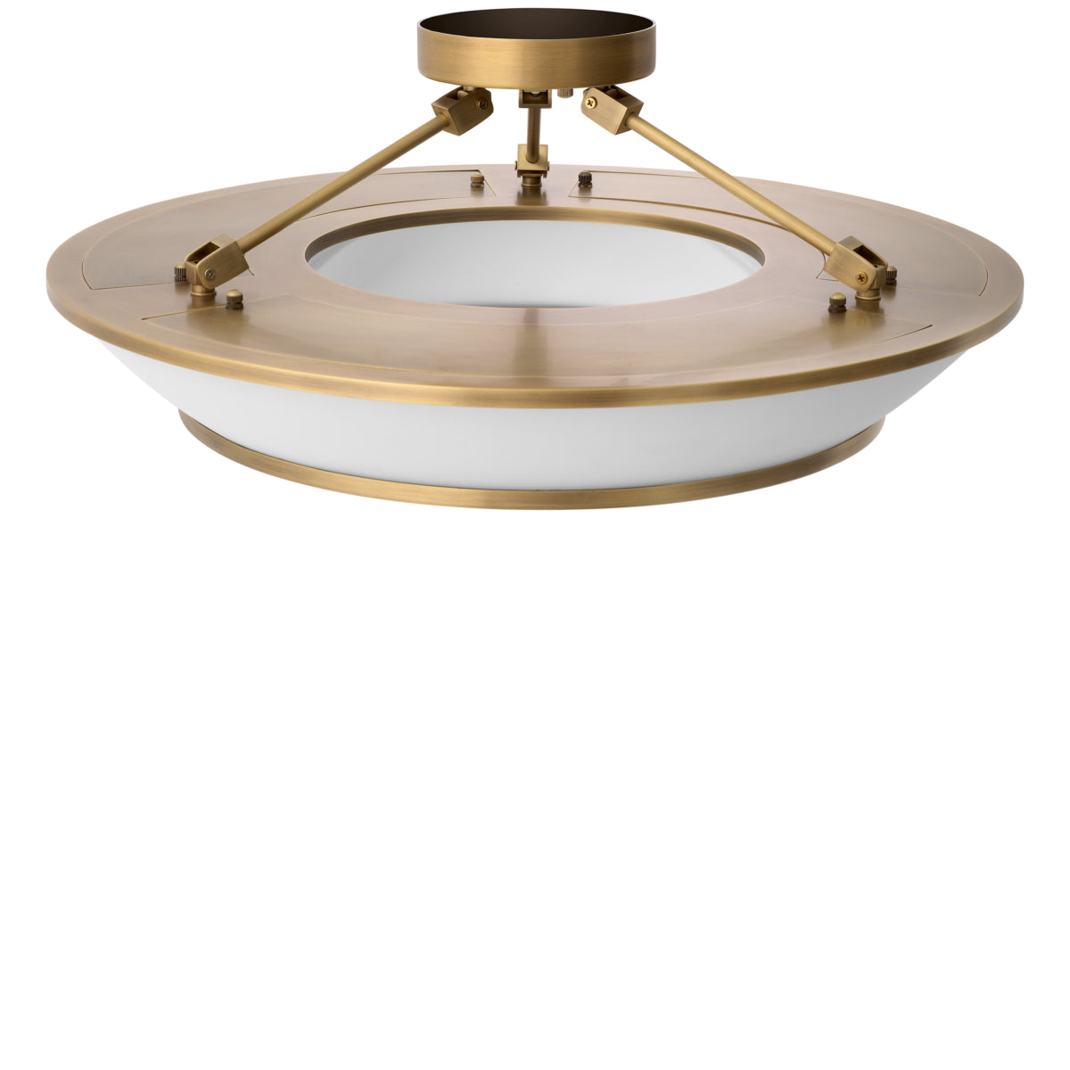 White Glass Ceiling Lamp Ferette
