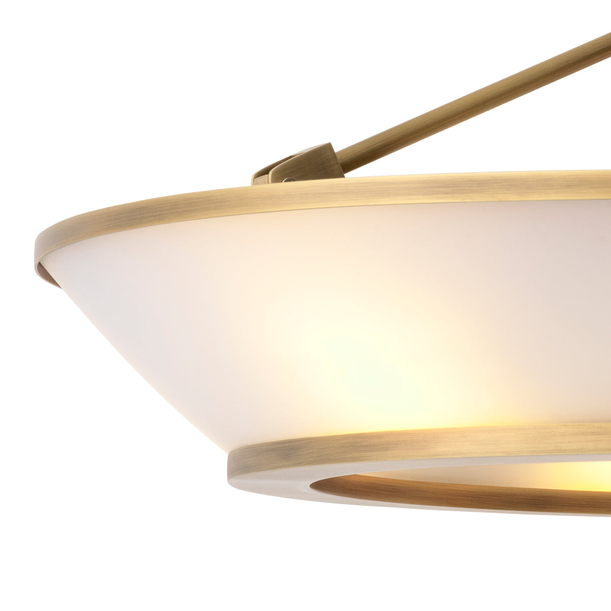 White Glass Ceiling Lamp Ferette | Eichholtz Miami