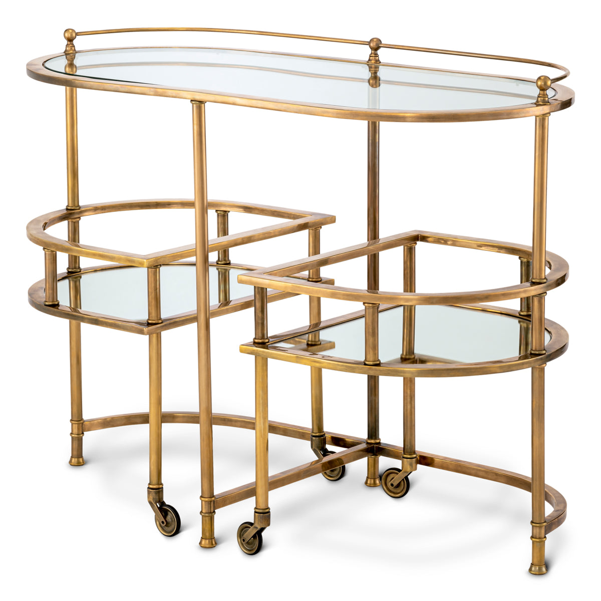 Vintage Brass Trolley Lavalle | Eichholtz Miami