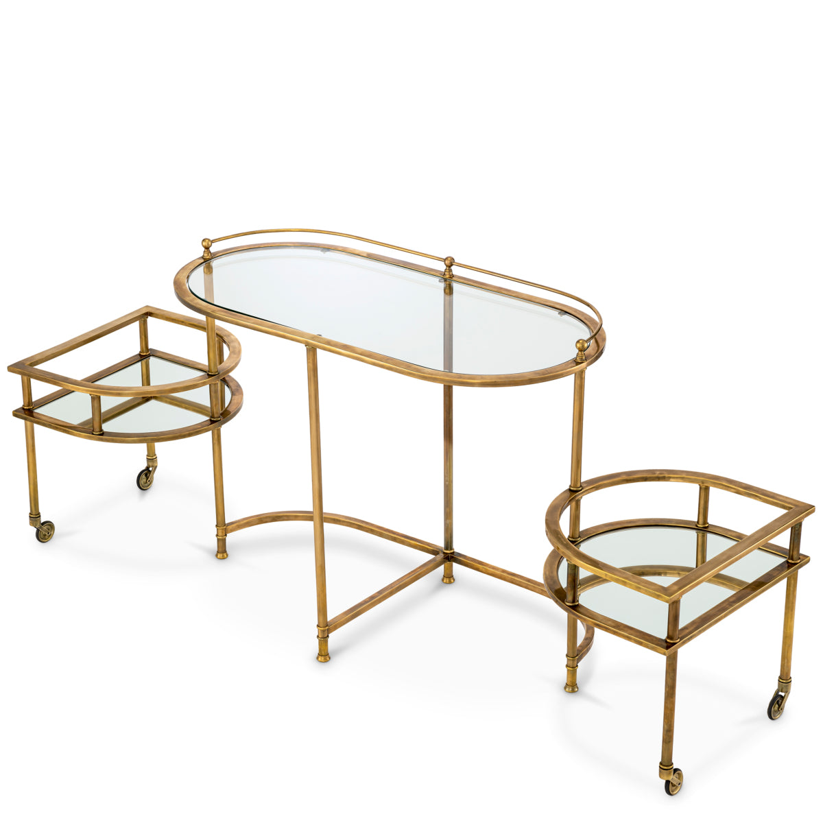 Vintage Brass Trolley Lavalle | Eichholtz Miami