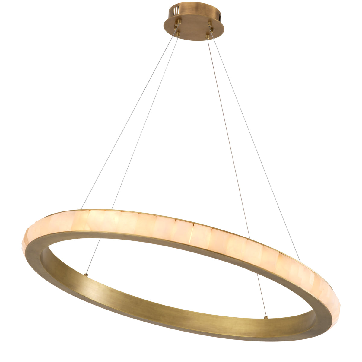 Alabaster Ring Chandelier Cabildo | Eichholtz Miami