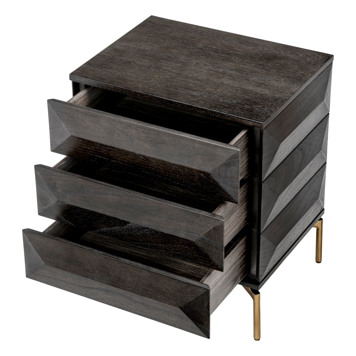 Oak Veneer Nightstand Denver | Eichholtz Miami