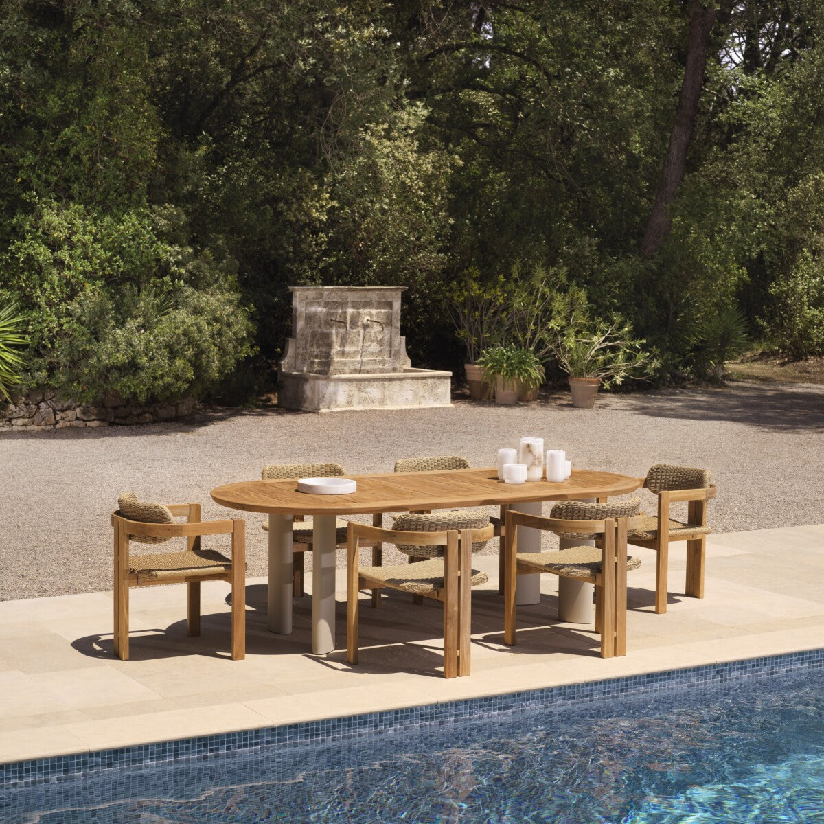 Wooden Outdoor Dining Chair Donato | Eichholtz Miami