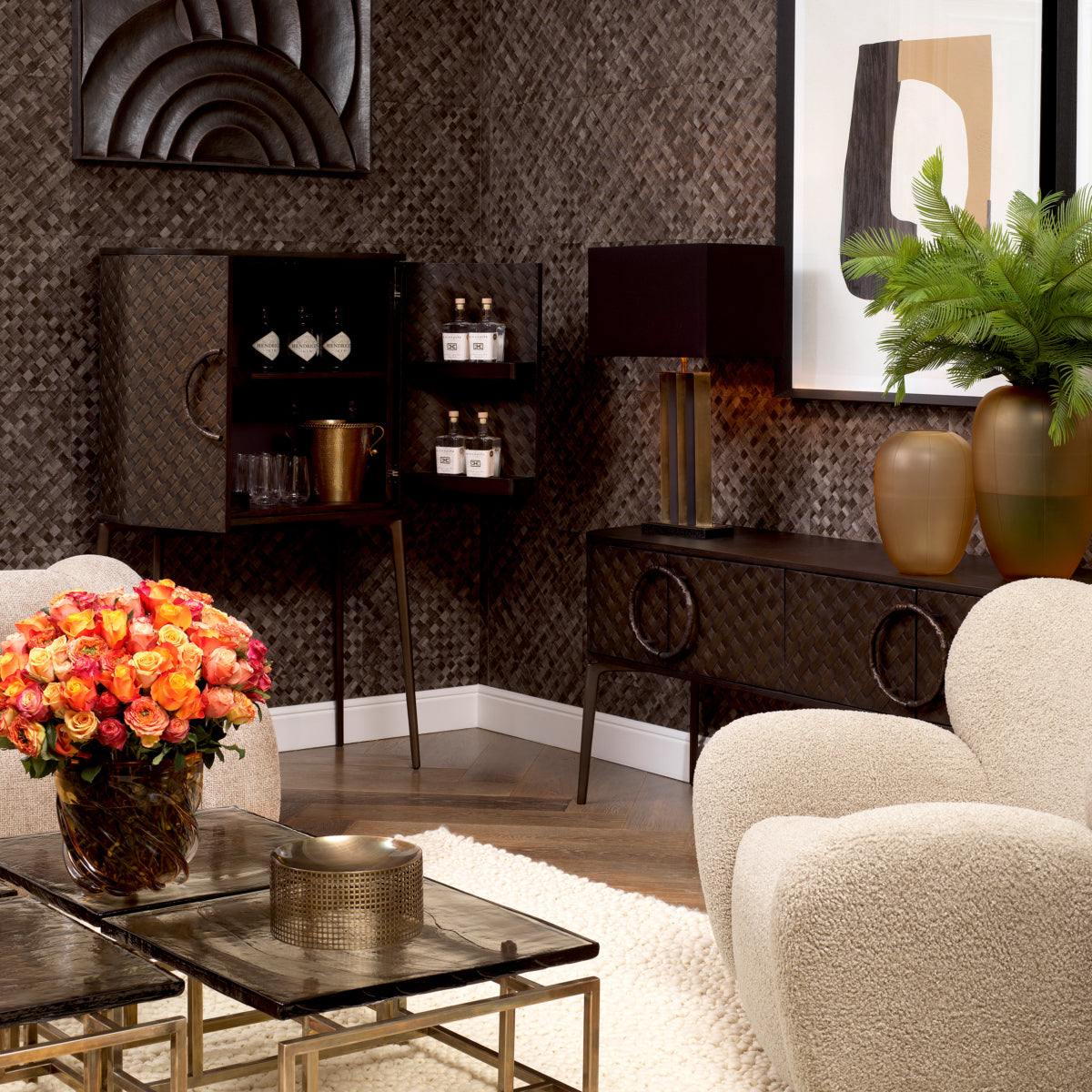 Woven Oak Dresser Nilsson| Eichholtz Miami