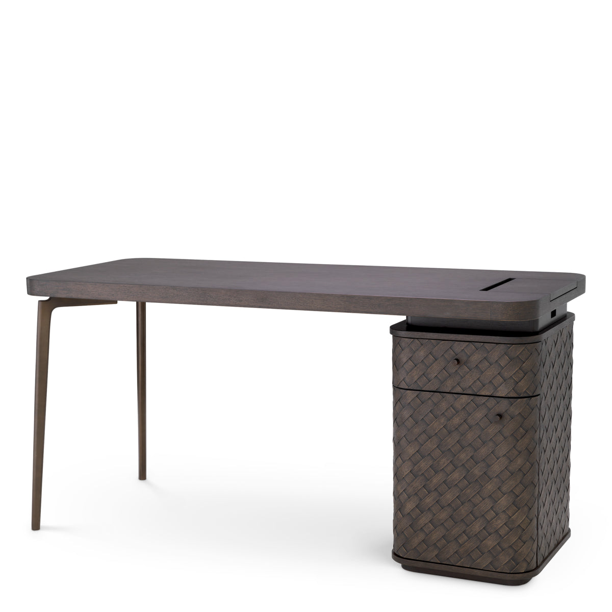 Woven Oak Desk Fiji | Eichholtz Miami
