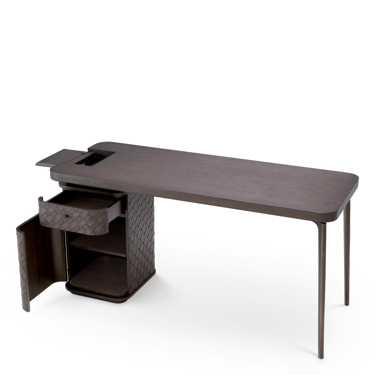 Woven Oak Desk Fiji | Eichholtz Miami