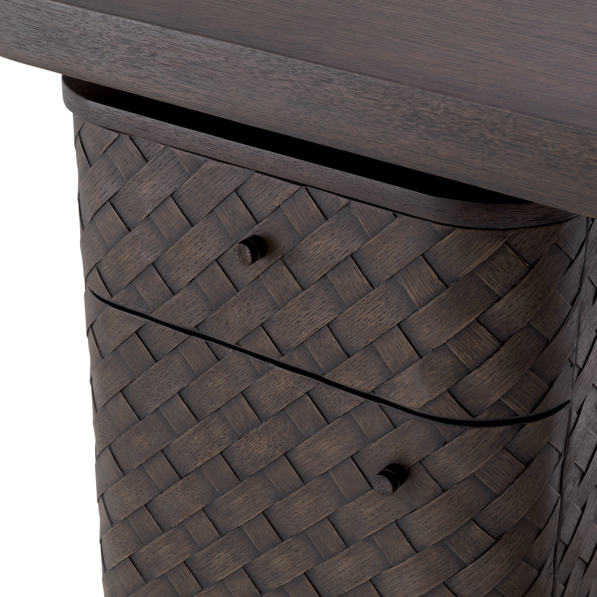 Woven Oak Desk Fiji | Eichholtz Miami