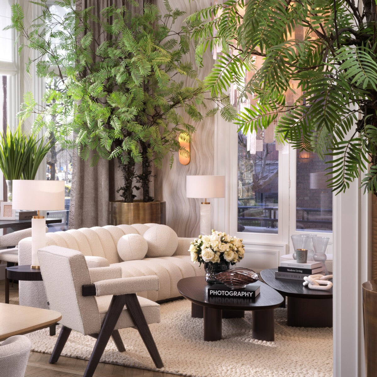 Oak Oval Coffee Table Lindner | Eichholtz Miami