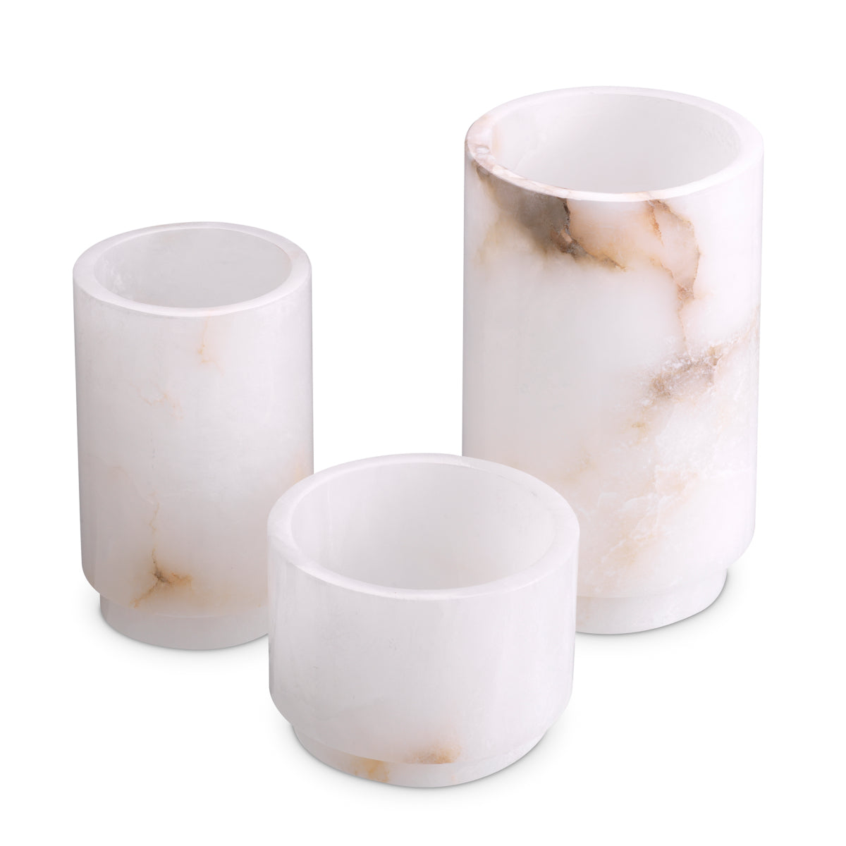 Alabaster Tealight Holders (3) Leonidas | Eichholtz Miami