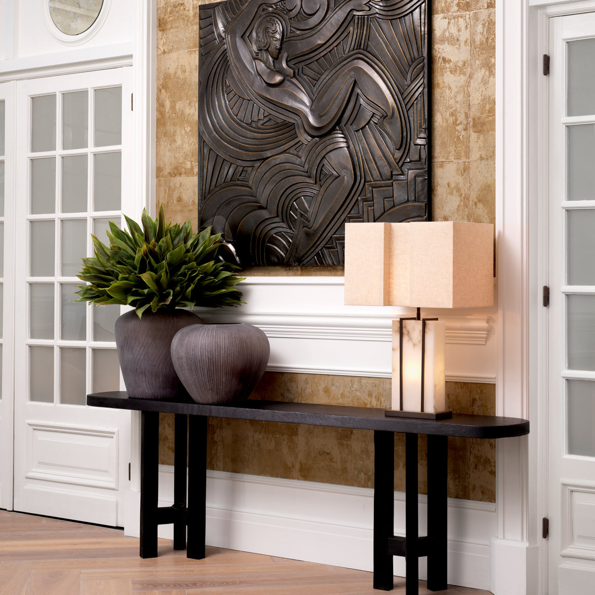 Black Meranti Console Table Libertine | Eichholtz Miami