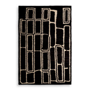 Geometric Patterned Wool Carpet 6'5" x 10' Vava | Eichholtz Miami
