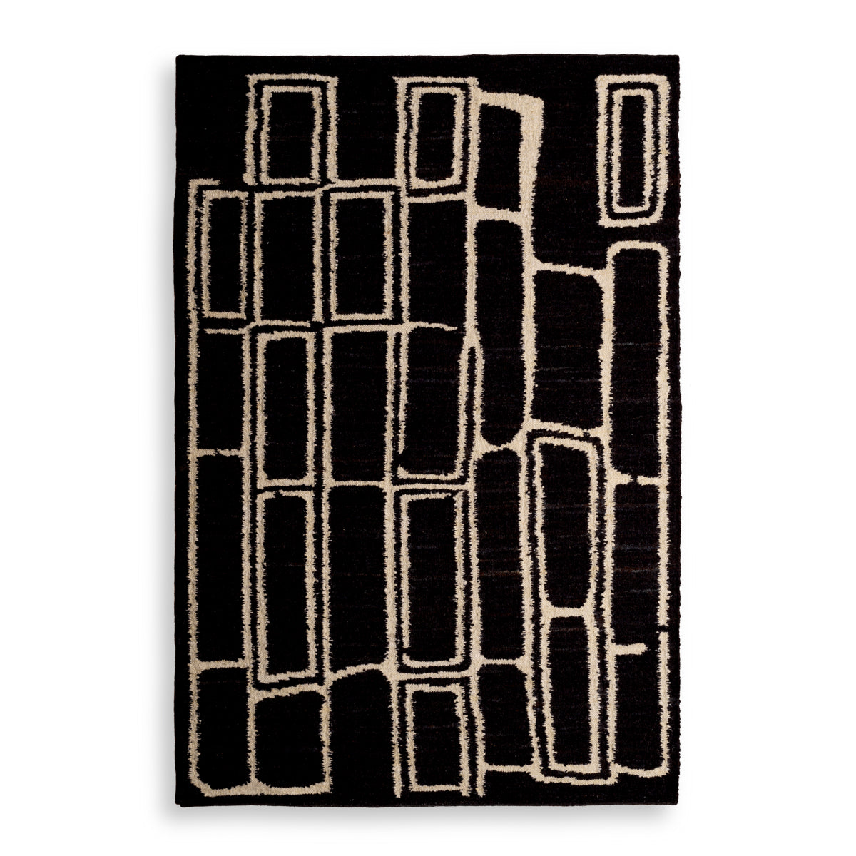 Geometric Patterned Wool Carpet 6'5" x 10' Vava | Eichholtz Miami