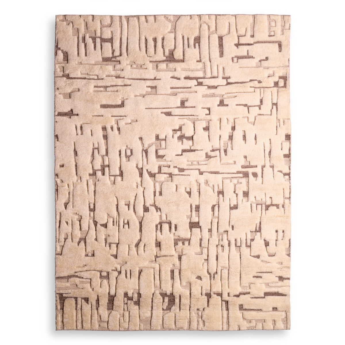 Knotted Cream Wool Carpet Eminence | Eichholtz Miami