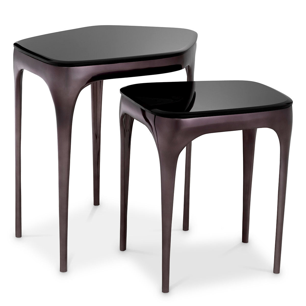 Glass Side Tables (2) Deacon | Eichholtz Miami