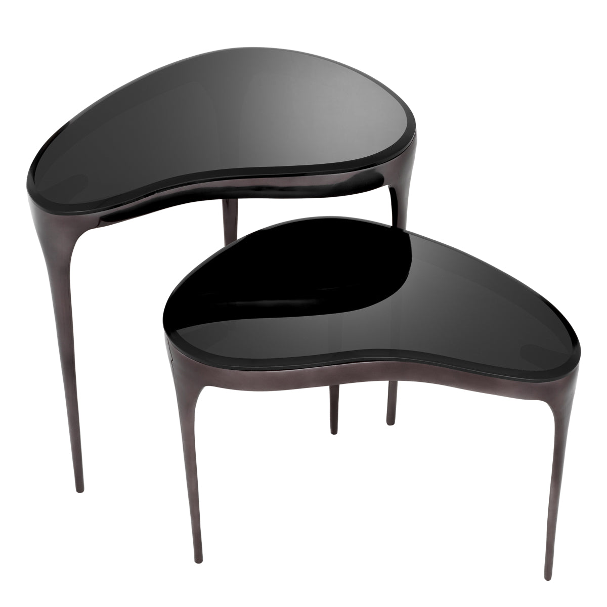 Black Side Tables (2) Zena | Eichholtz Miami