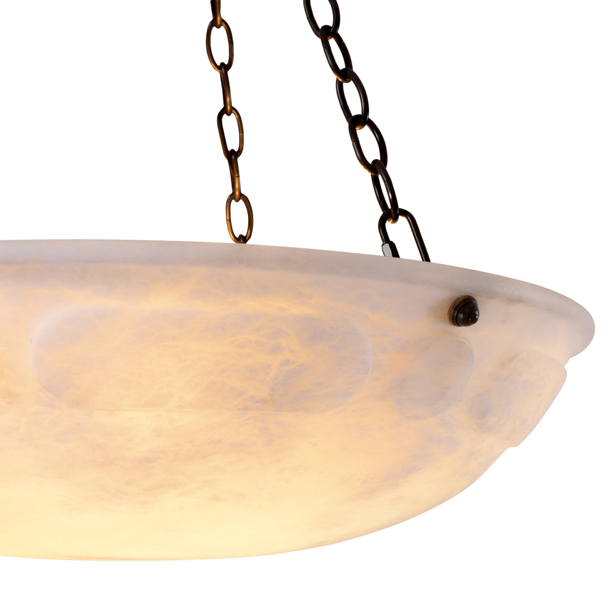 Round Alabaster Hanging Lamp Novara | Eichholtz Miami