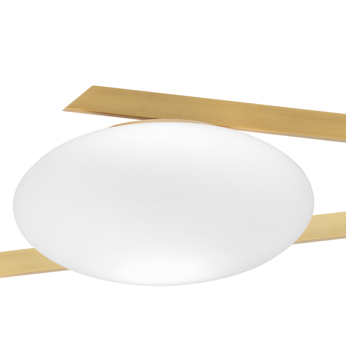 Elliptical White Glass Chandelier Evergreen | Eichholtz Miami