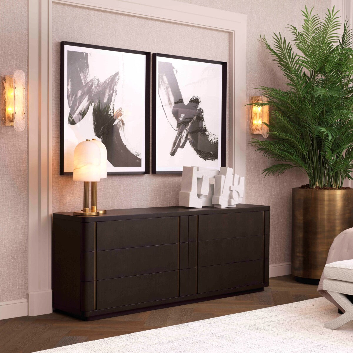 Alabaster Table Lamp Kayla | Eichholtz Miami