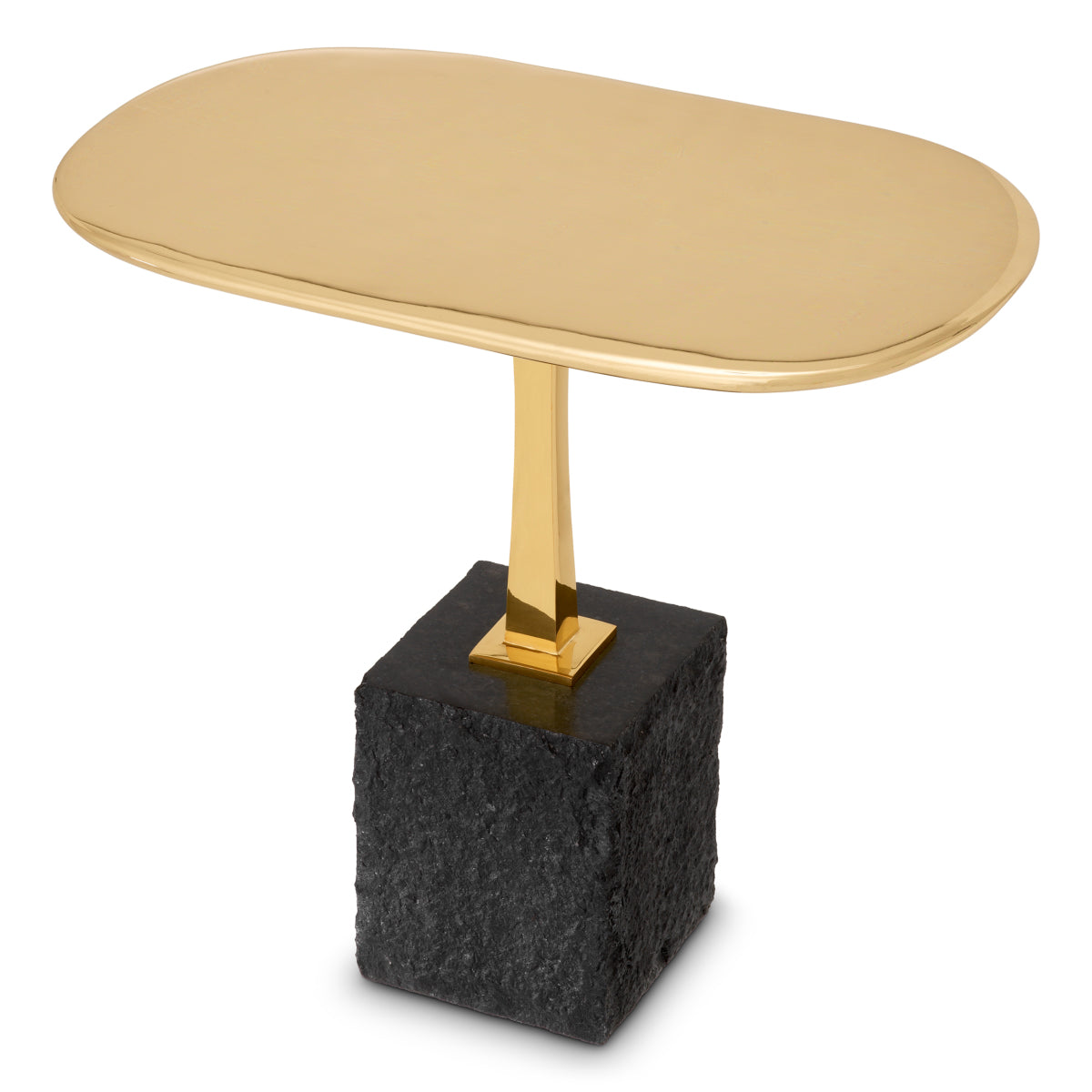 Gold Modern Side Table Kayan | Eichholtz Miami