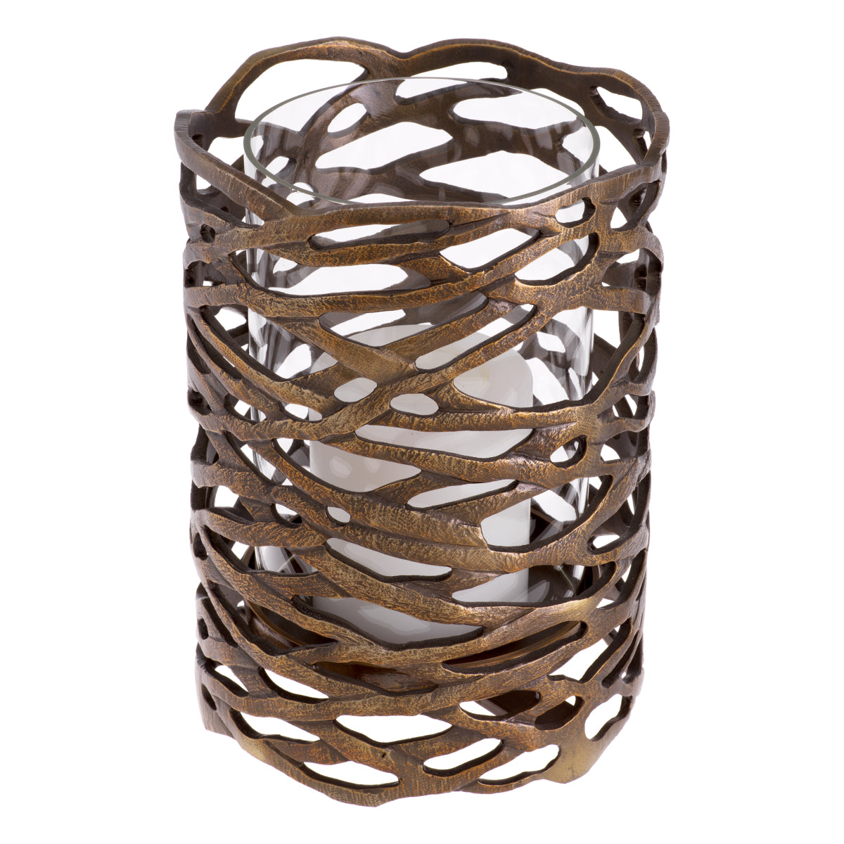 Vintage Brass Hurricane Lanai | Eichholtz Miami