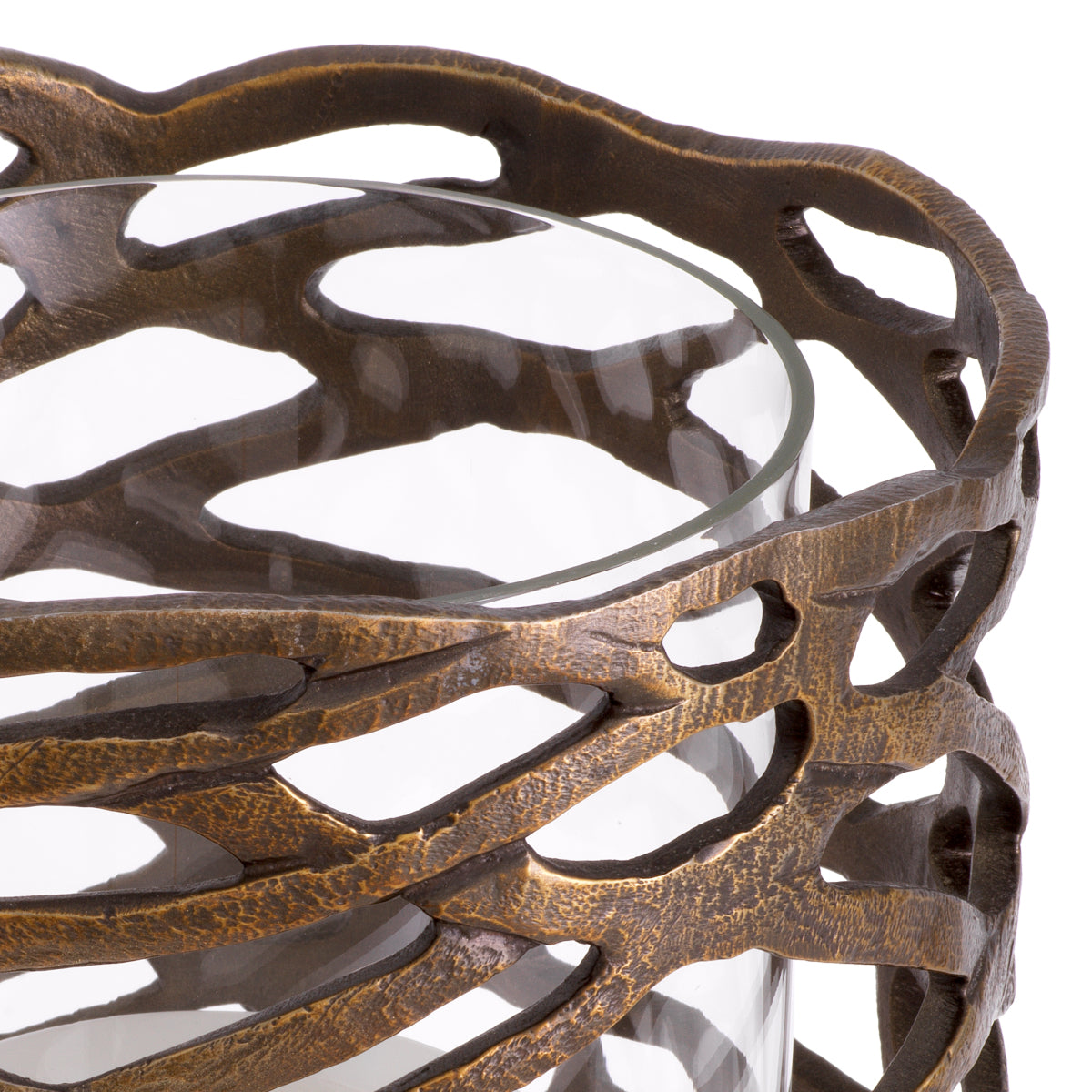 Vintage Brass Hurricane Lanai | Eichholtz Miami