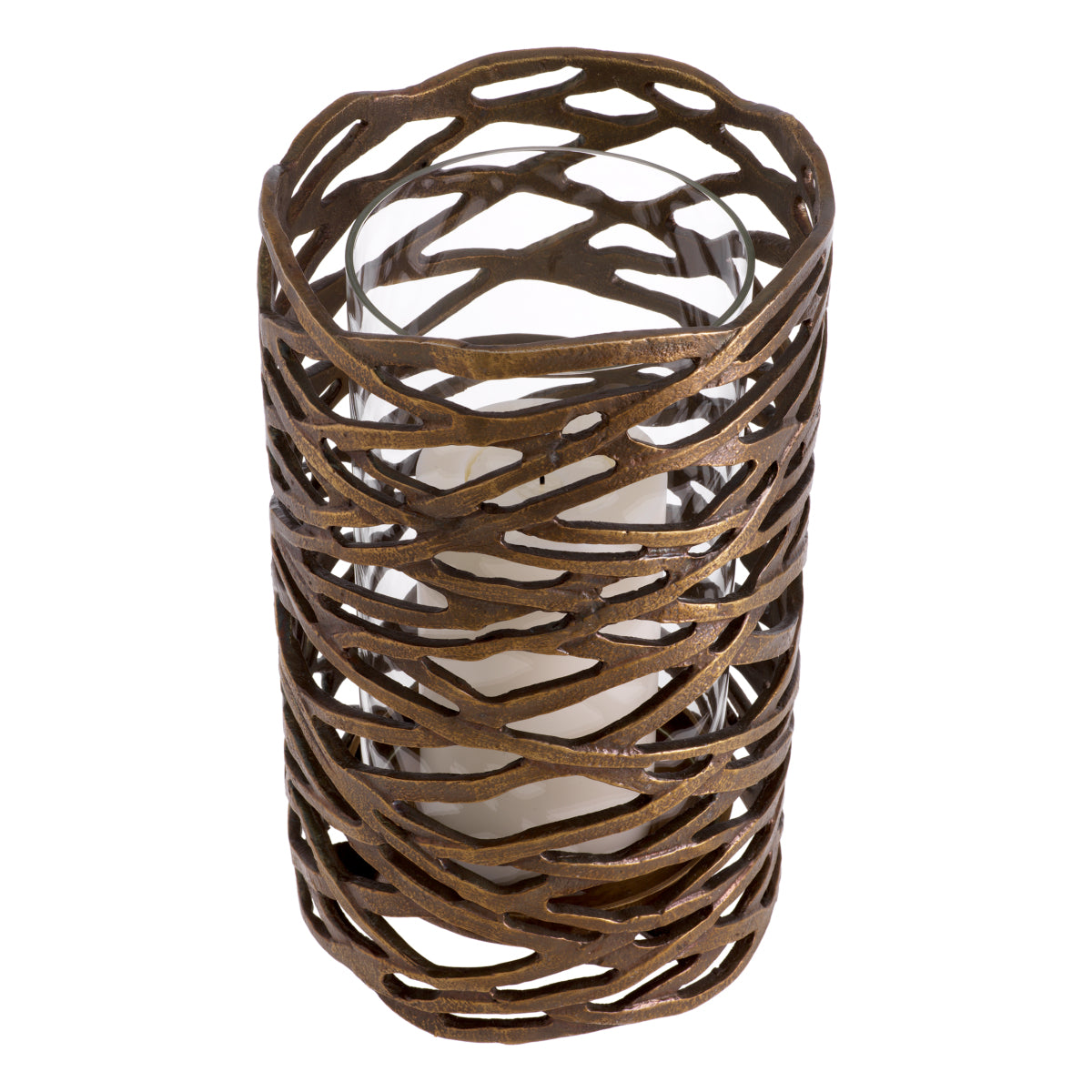 Vintage Brass Hurricane Lanai | Eichholtz Miami