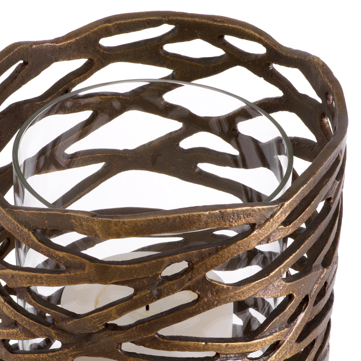 Vintage Brass Hurricane Lanai | Eichholtz Miami