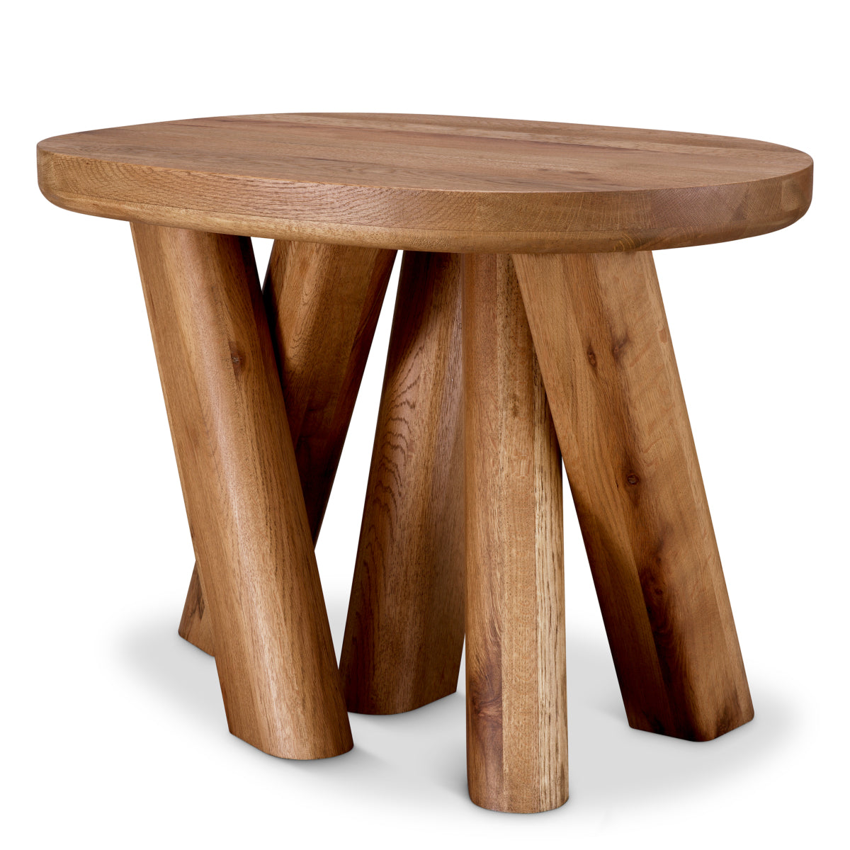 Oval Oak Side Table Bayshore | Eichholtz Miami
