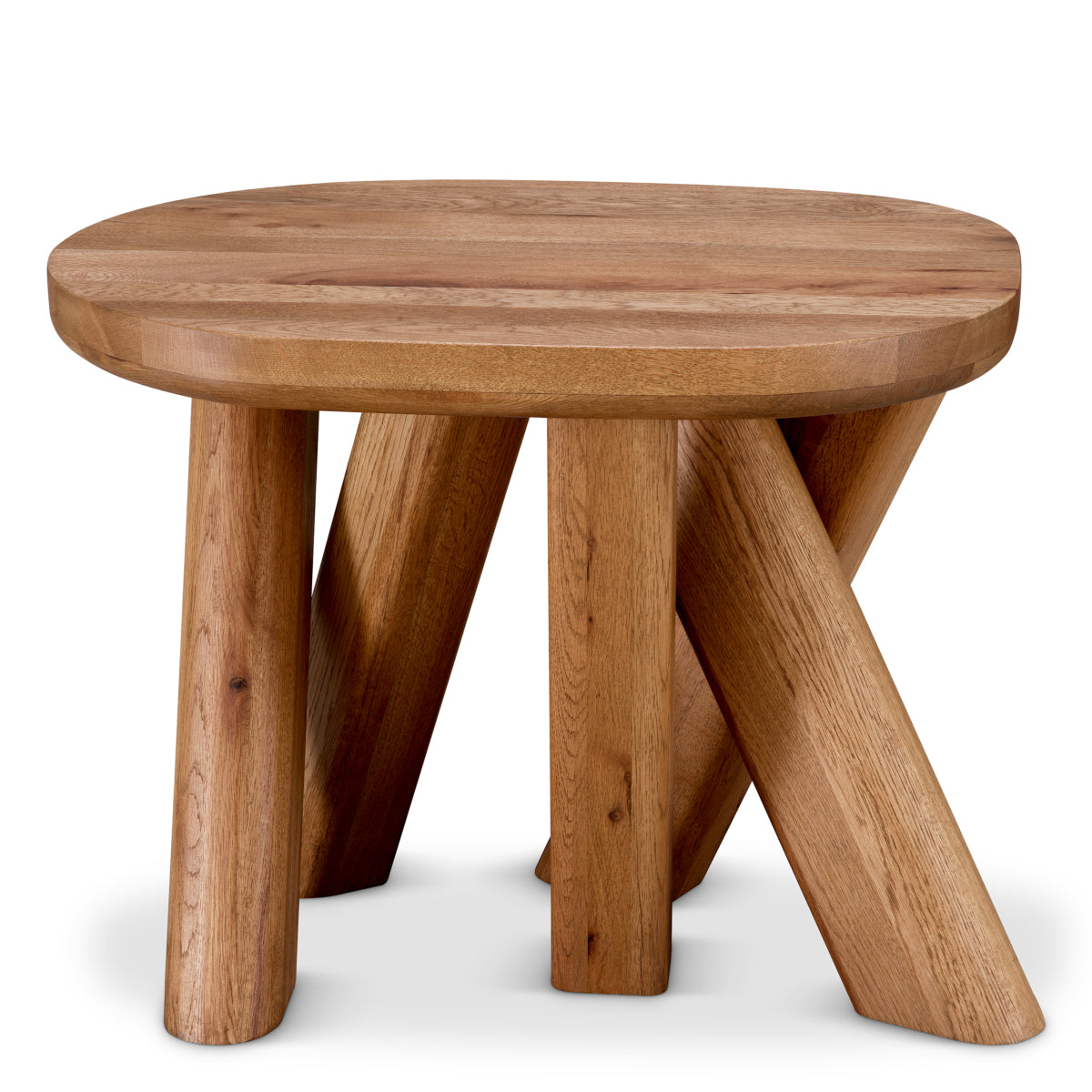 Oval Oak Side Table Bayshore | Eichholtz Miami