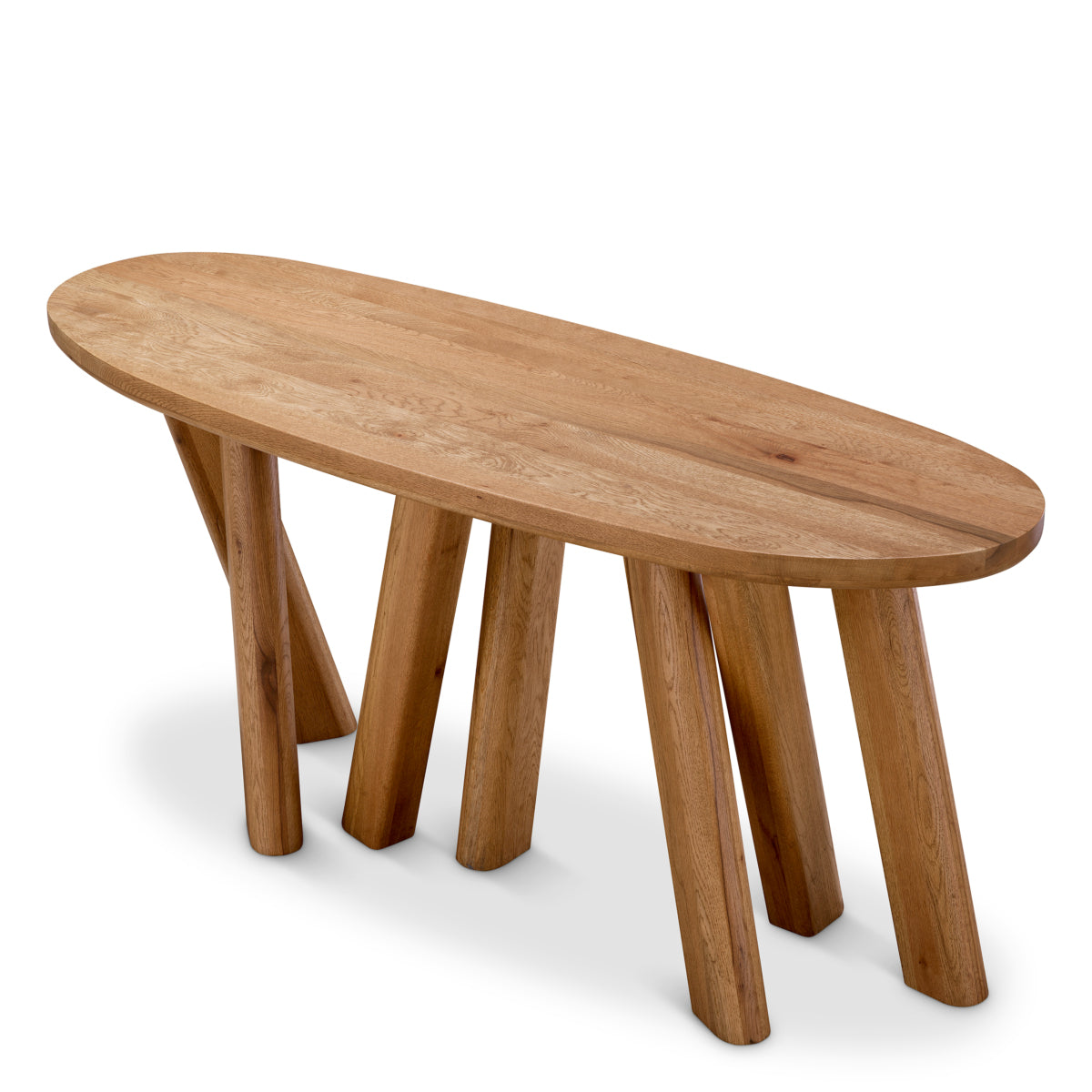 Oval Oak Console Table Bayshore | Eichholtz Miami