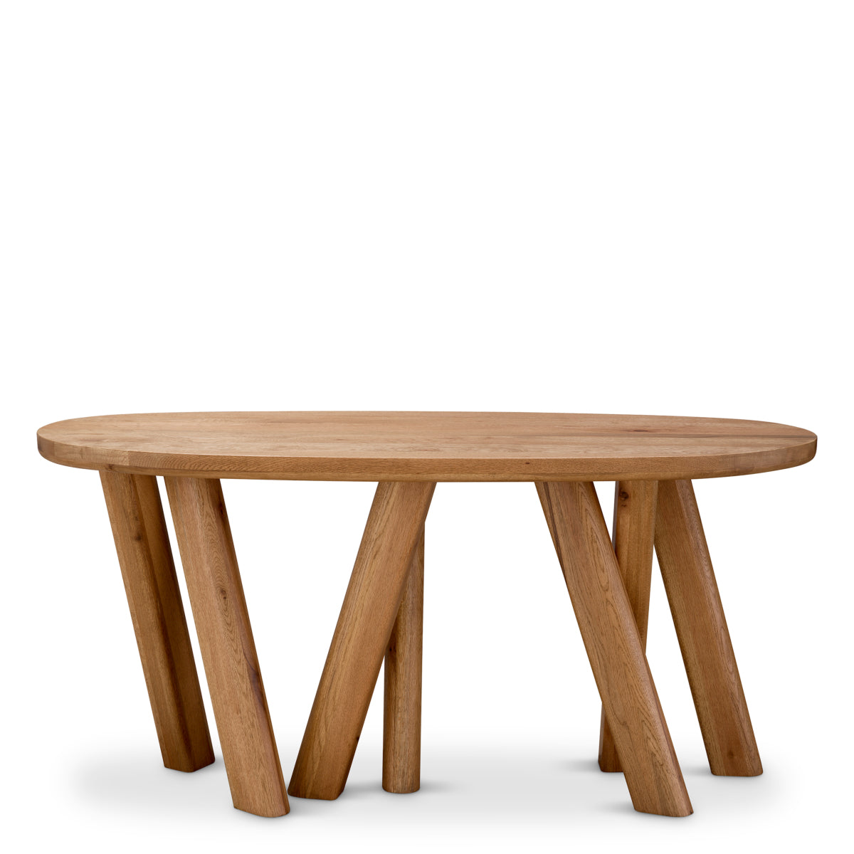 Oval Oak Console Table Bayshore | Eichholtz Miami