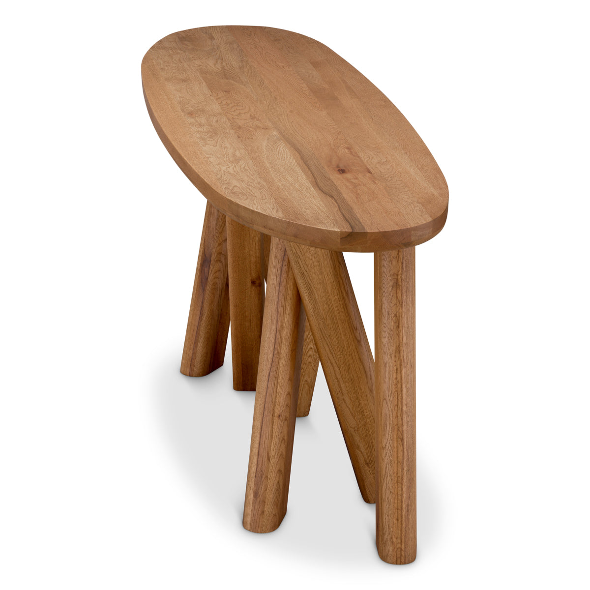 Oval Oak Console Table Bayshore | Eichholtz Miami