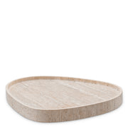 Beige Travertine Tray Arman | Eichholtz Miami