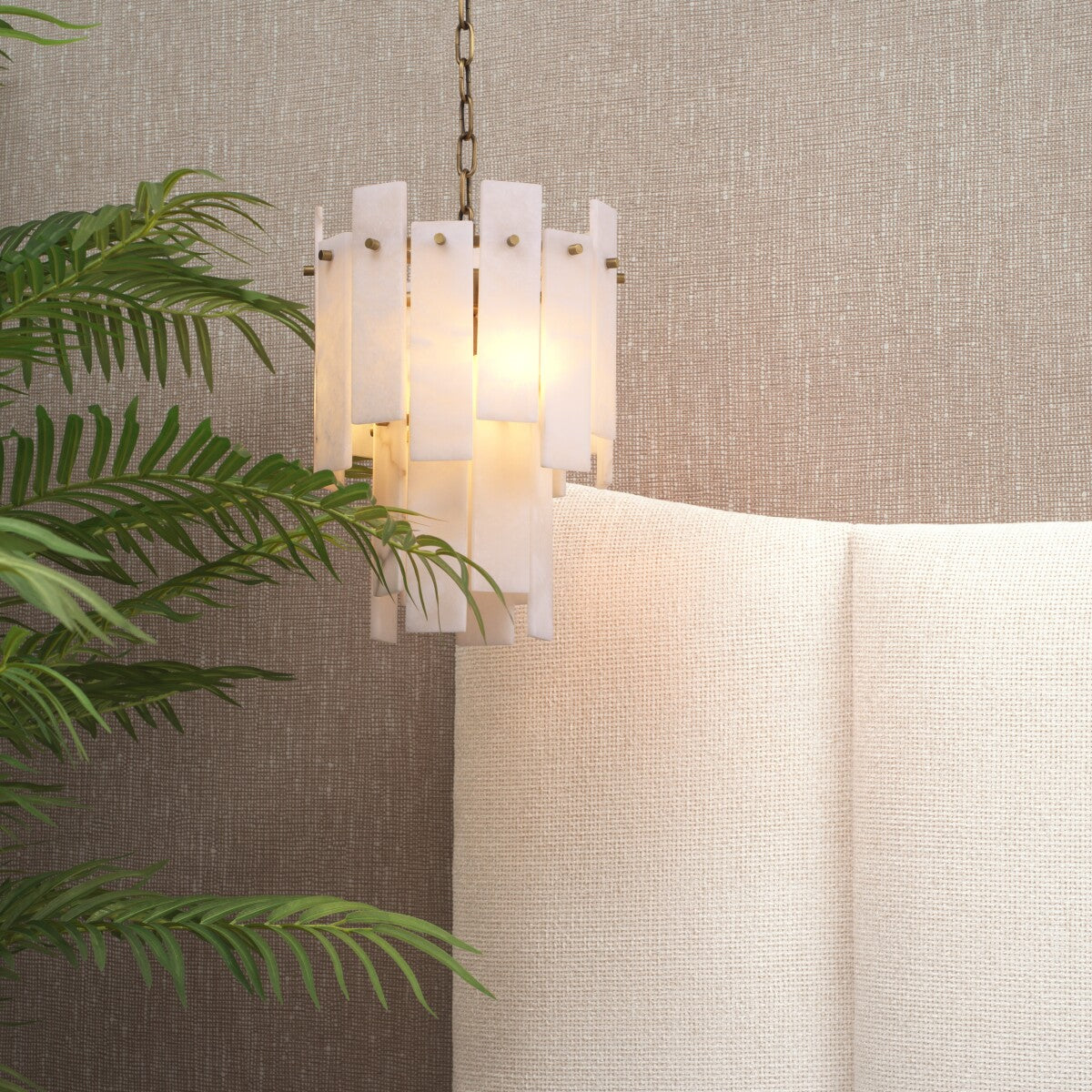 Alabaster Sheet Chandelier Acevedo | Eichholtz Miami