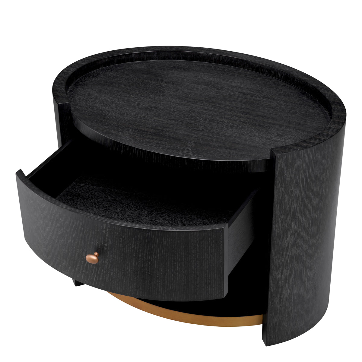 Oval Oak Nightstand Rosemberg | Eichholtz Miami