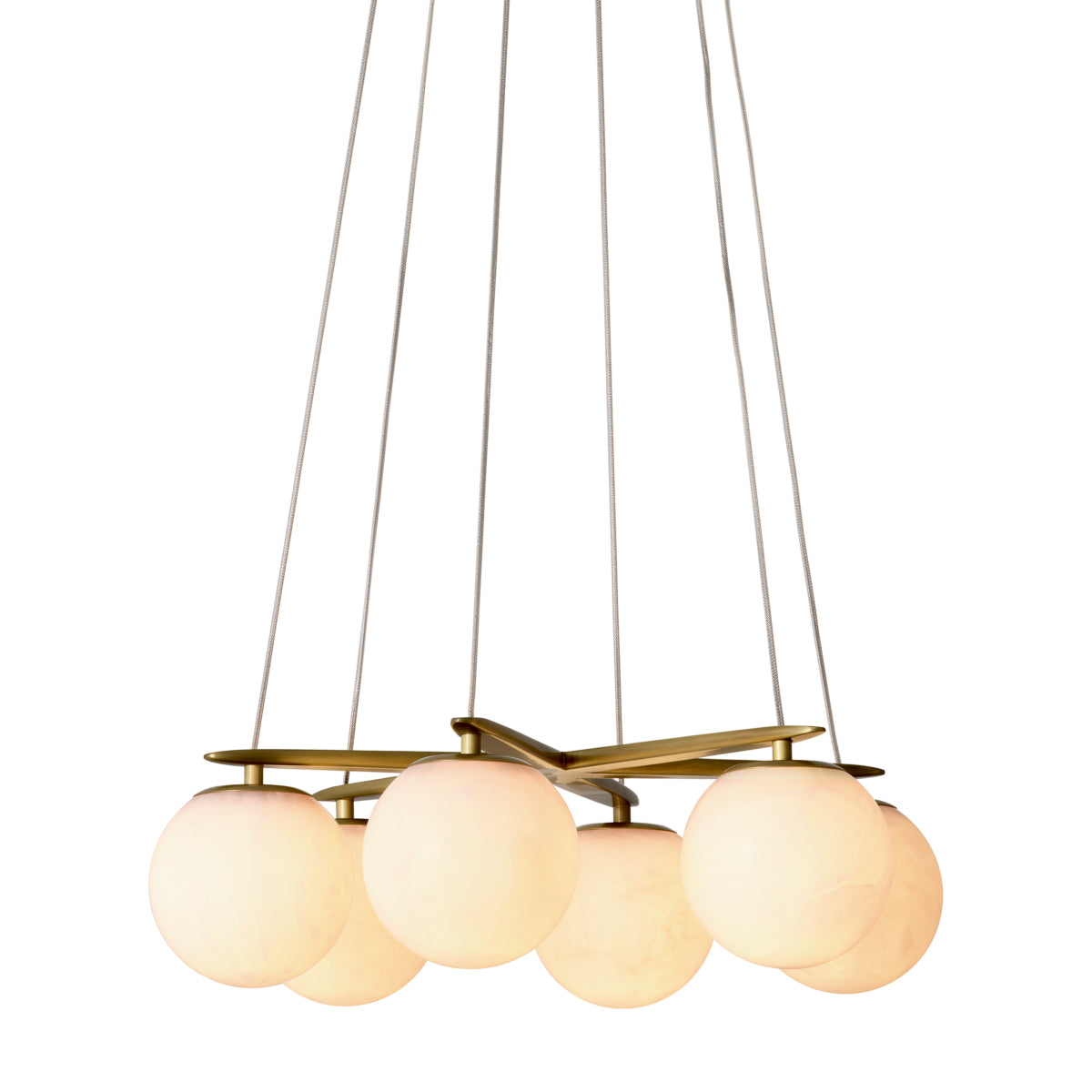 Alabaster Globes Chandelier Morro | Eichholtz Miami