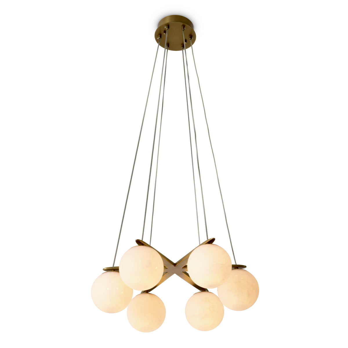 Alabaster Globes Chandelier Morro | Eichholtz Miami