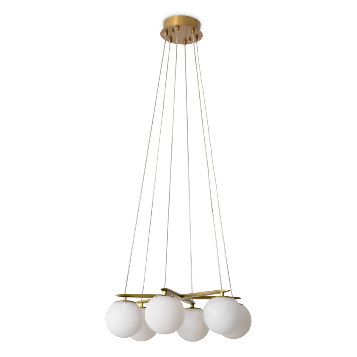 Alabaster Globes Chandelier Morro | Eichholtz Miami