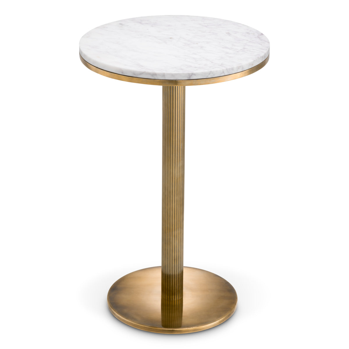 White Marble Side Table Tavolara | Eichholtz Miami