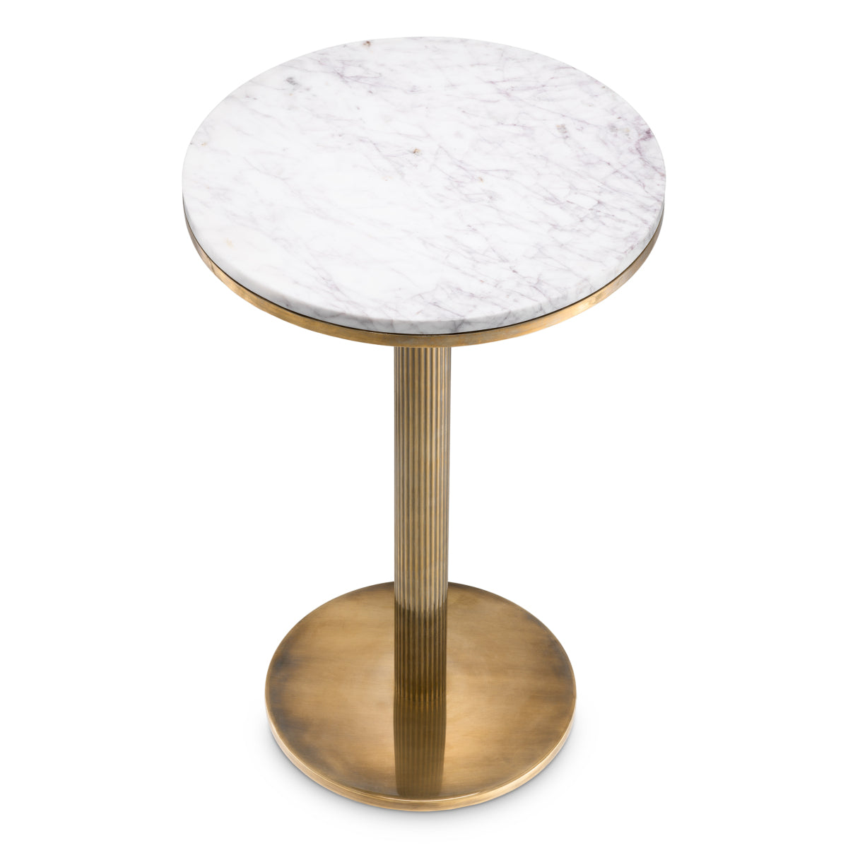 White Marble Side Table Tavolara | Eichholtz Miami