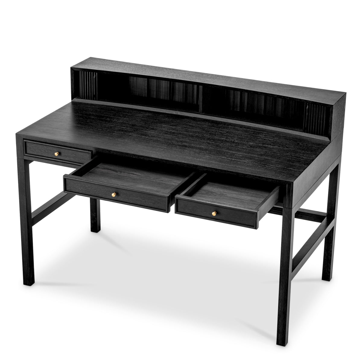 Dark Gray Oak Desk Otranto | Eichholtz Miami