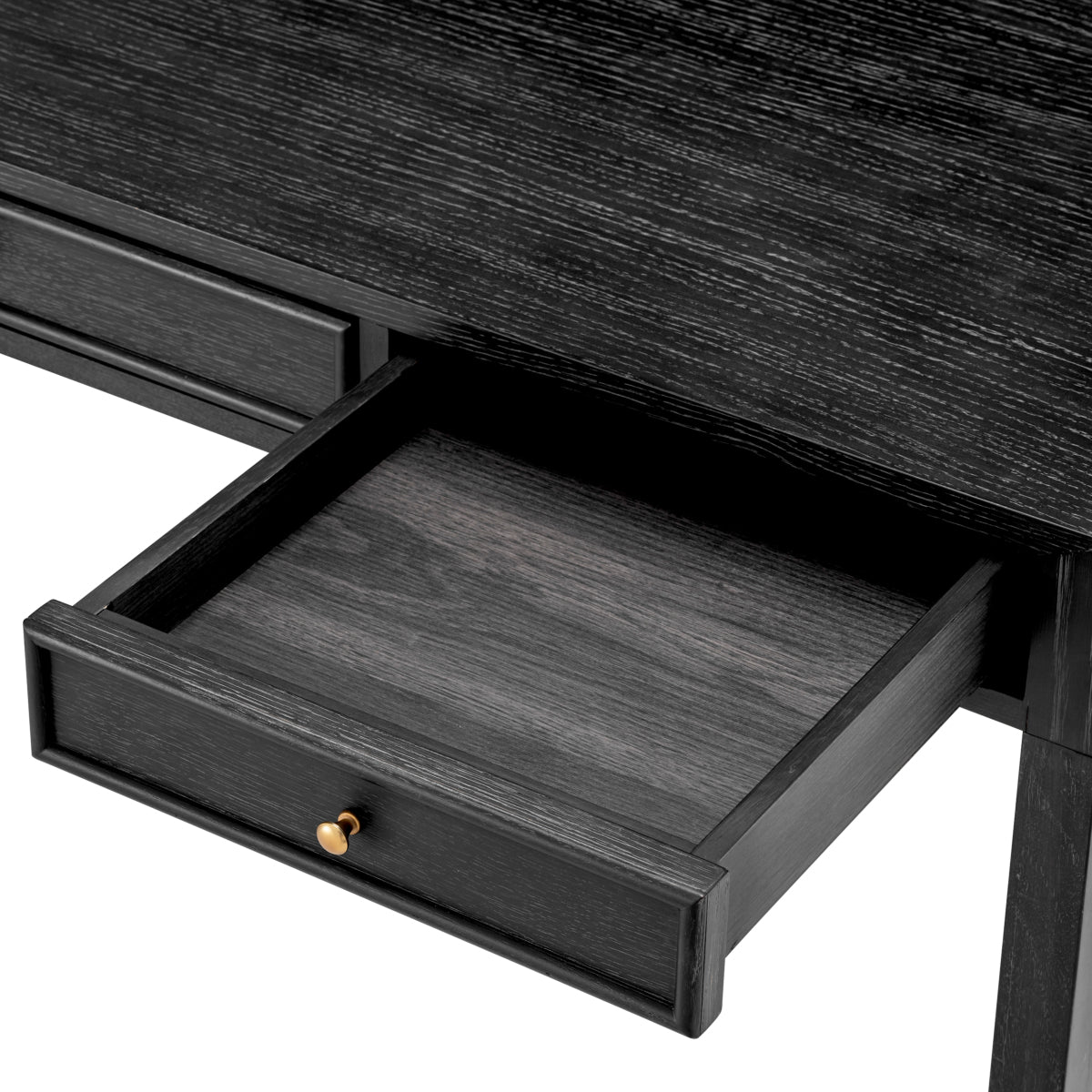 Dark Gray Oak Desk Otranto | Eichholtz Miami