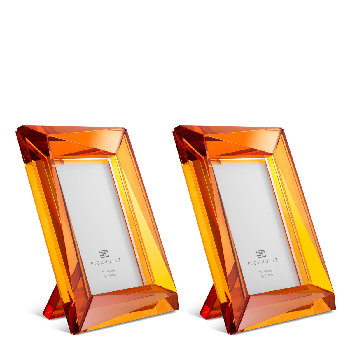 Orange Crystal Picture Frame (2) Obliquity | Eichholtz Miami