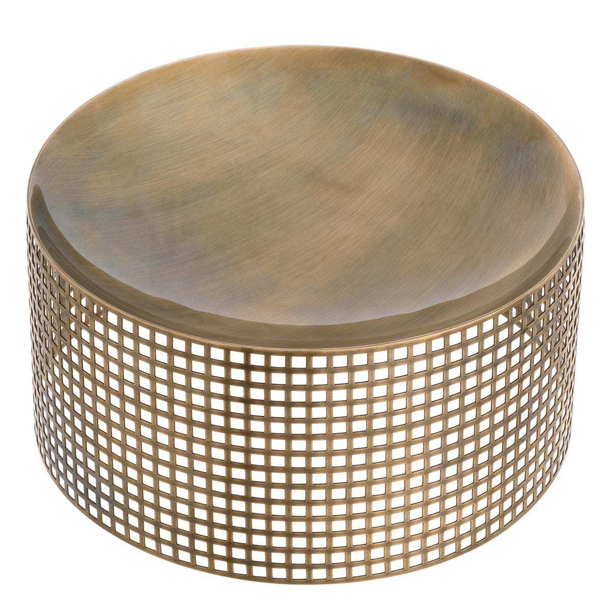 Vintage Brass Latticed Bowl Sterling | Eichholtz Miami