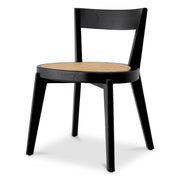 Black Wood Dining Chair Alvear | Eichholtz Miami