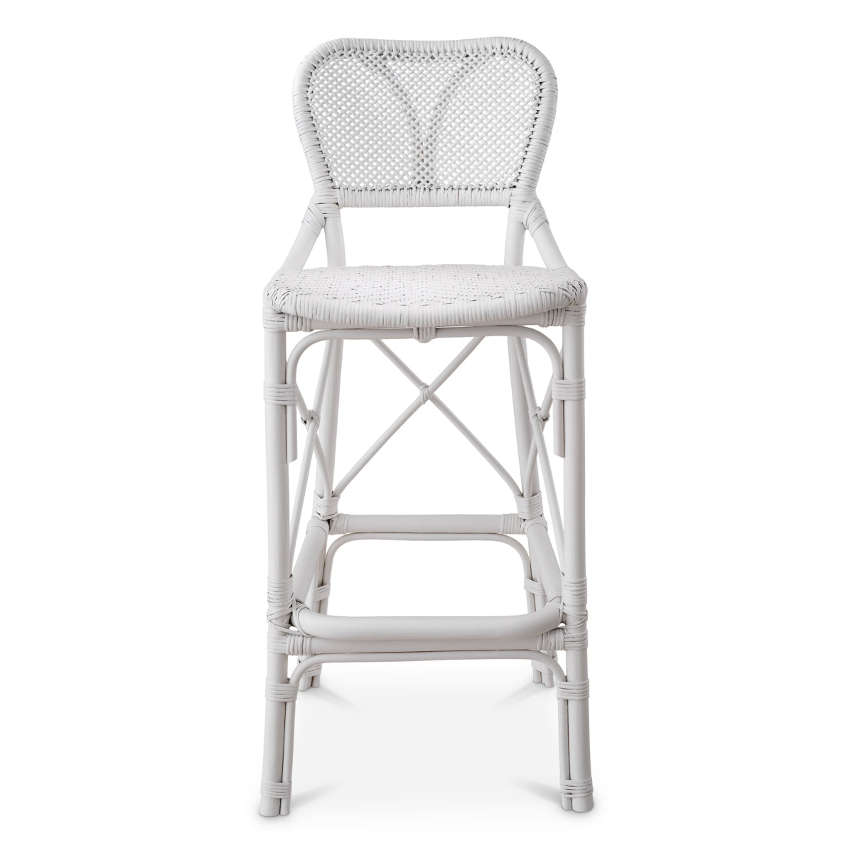 Woven Rattan Bar Stool Colony | Eichholtz Miami
