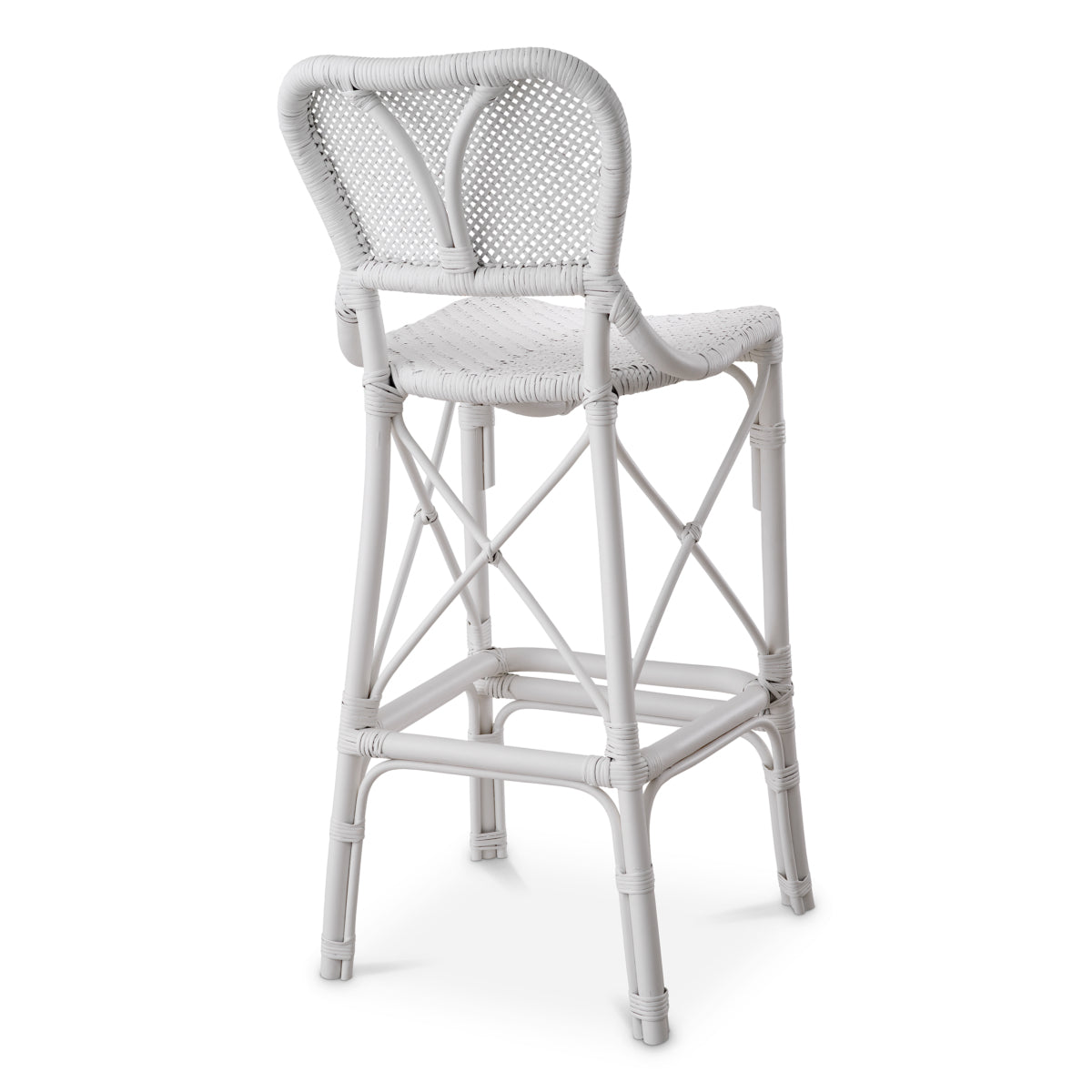 Woven Rattan Bar Stool Colony | Eichholtz Miami