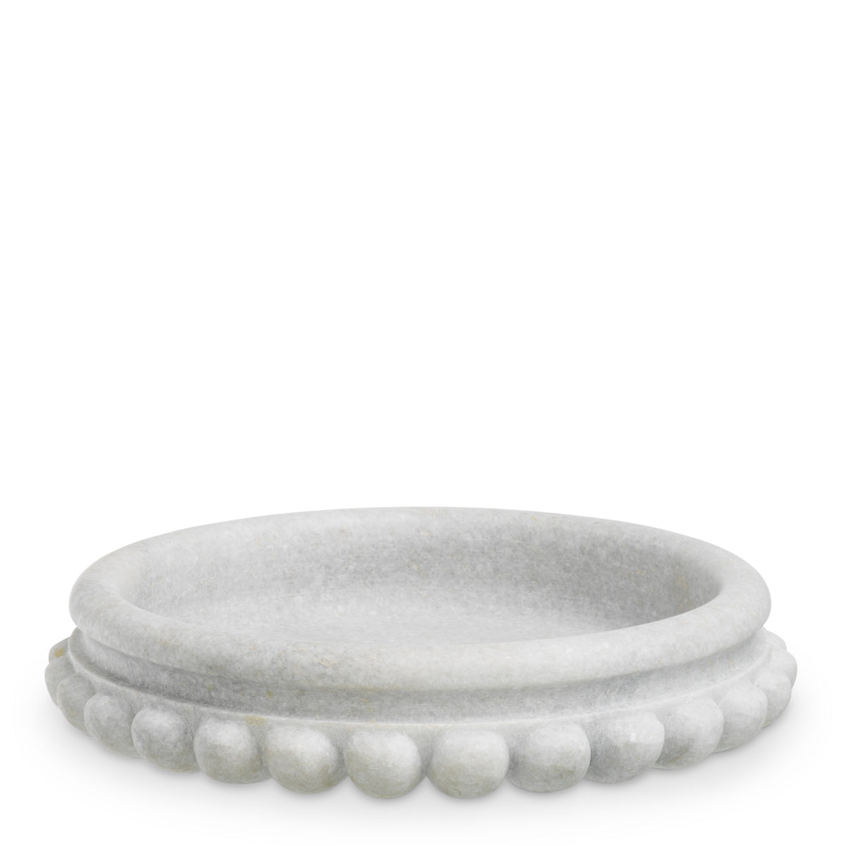 White Marble Chain Bowl Yerba | Eichholtz Miami